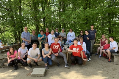 Spring hike of students and employees of NHF to Biely Kríž
